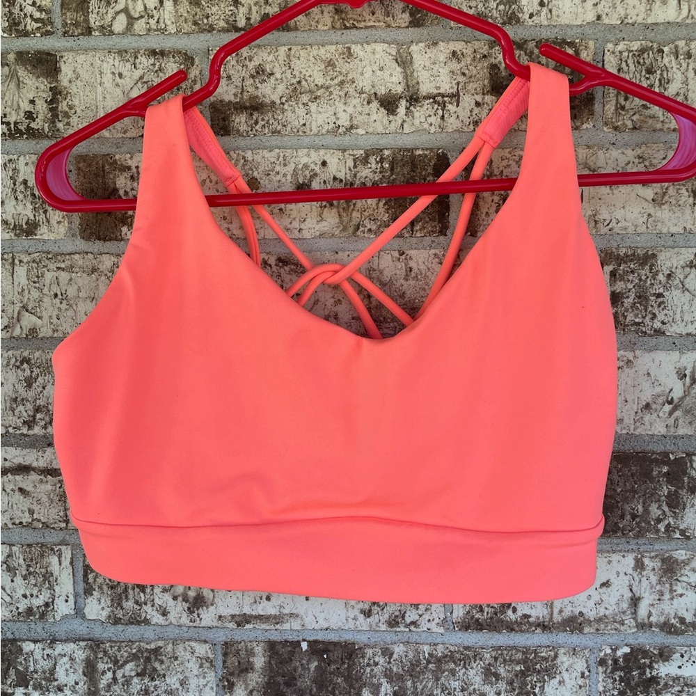 Athleta Coral Strappy Sports Bra
